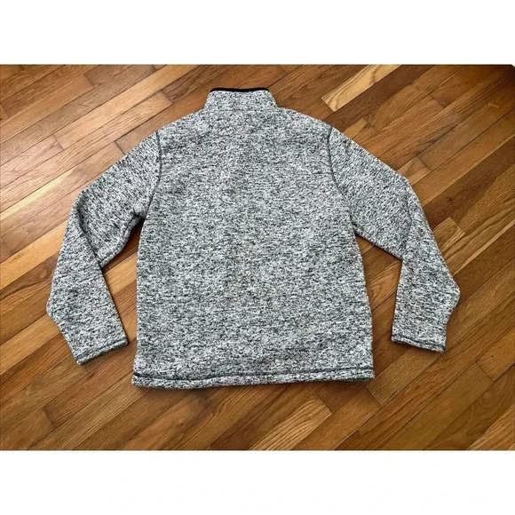Ruff Hewn Men's Pullover Sweater Gray/Black 1/4 Zip Size M - Picture 5 of 6